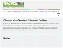 Tablet Screenshot of elternverein-thoerishaus.ch